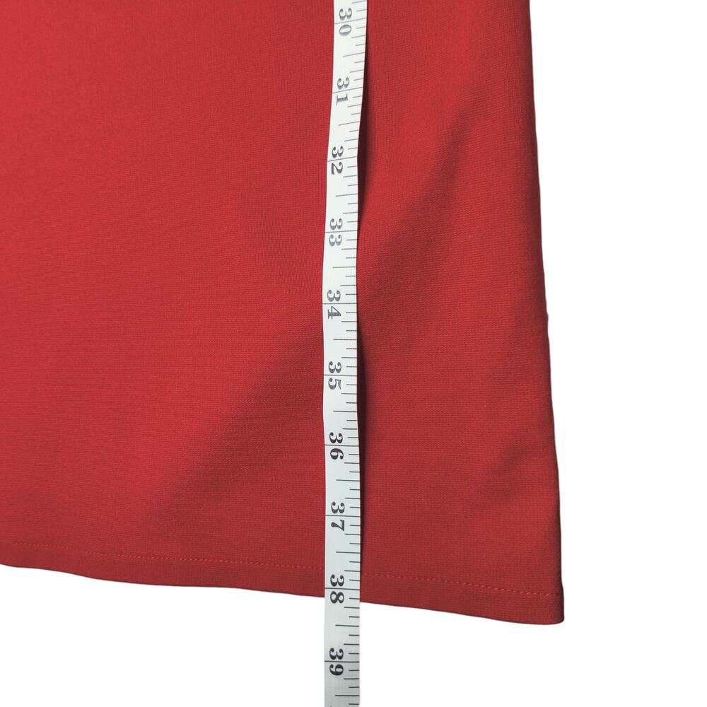 Le Muse Red Tube Dress Chic Cowl Neck Large Lagenlook Minimalist Quiet Luxury - Picture 14 of 14